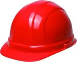 ERB 19954 Omega II Cap Style Hard Hat with Mega Ratchet, Red