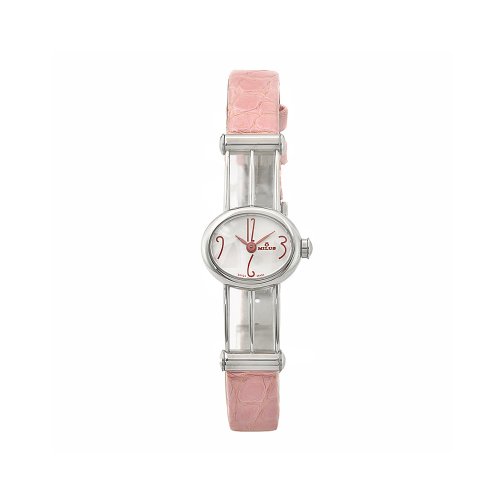 Milus Women's PER006 Persea Pink Alligator Strap Pink Dial Watch