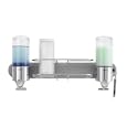 simplehuman Shampoo and Soap Dispenser - Wall Mt - Twin w/ Basket
