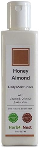 Honey Almond Daily Day and Night Face Herbal Moisturizer. An ultra rich face &amp; skin moisturizer for normal &amp; dry skin - 7 Oz