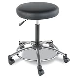 Alera US46CS10G - Height-Adjustable Utility Stool, Black