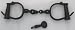 Antique Handcuffs Replica with Handcuff Key:Skeleton Key Prisoner
