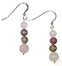 Rose Quartz and Rhodonite Drop Earrings title=