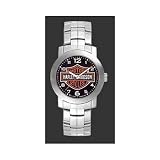 Harley Davidson Mens Bulova Watch. New for 2008. The classic Harley Watch, now with Harley?s Bar & Shield on the dial along with an all stainless-steel bracelet. Extra large dial, fold-over safety clasp, water-resistant to 50 meters. 76A019