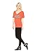 Alpha Chi Omega (AXO) | Licensed Greek Flowy Ladies' V-neck Coral T-shirt