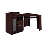 Cherry Finish Home Office Corner Workstation Computer Desk
