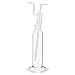 Corning Pyrex Borosilicate Glass Cylindrical Gas Washing Bottle, with Plain Tip Tube