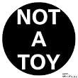 Magnetic Badge - Not a Toy - Black