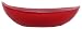 Colorful Recycled Art Glass Ruby Red Large Oval Boat Bowl 13.25