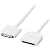 ELECOM iPhone4/4S/3GS/3G/iPad/ｉPod 対応 DOCK延長ケーブル 0.5m ホワイト MPA-ED05WH