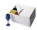 Stemware Storage Chest for Up to 12 Glasses, White