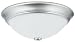 Lithonia Lighting 11982 BN M4 One-Light Fluorescent Flush-Mount Ceiling Fixture, Brushed Nickel with White Globe