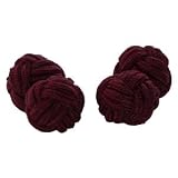 Chianti Red Silk Knot Cufflinks