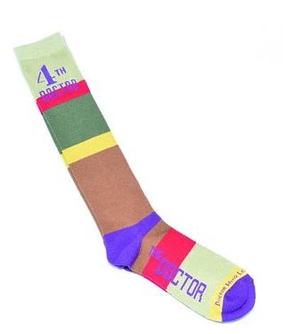 Doctor Who 4Th Doctor Striped Ladies Socks