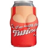 Boobzie Can Coozie / Cover. "I'm With The Twins." Your Drink Never Looked So Good