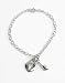 Ladies Sterling Silver Key and Heart Bracelet