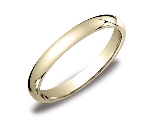 14k Yellow Gold 3mm Comfort Fit Women's Wedding Band