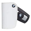 BMW Genuine White Leather Key Case OEM