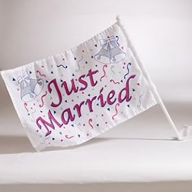 Just Married Car Flag