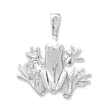 Diamond Cut Frog Charm