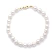 8" 14k Yellow Gold 6-6.5mm (AAA) Akoya Pearl Bracelet