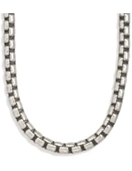 Oxidized Extra Large Box Chain Bracelet