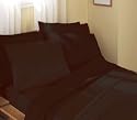 Supersoft Chocolate King Size Box Pleated Platform (Base) Valance Sheet