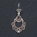 Sterling Silver Filigree Dangling Earrings