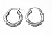 9ct White Gold UER 016W Ladies Hoop Earrings