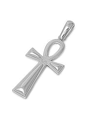 Key of Life Ankh Cross Pendant Sterling Silver 925