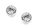 Silver Crystal Andralok Earrings - 3mm