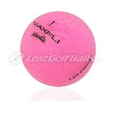 72 AAAAA Maxfli Noodle Ice Pink Crystal Used Golf Balls (6 Dozen) MINT by