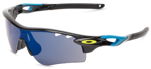 Oakley Radarlock OO9181-14 Iridium Sport Sunglasses,Polished Black,55 mm On Sale