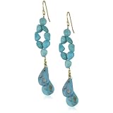 Leslie Danzis 14k Gold Vermeil Turquoise Dangl