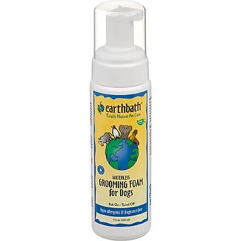 Earthbath Hypo-Allergenic Waterless Grooming Foam Totally Natural Dog Shampoo