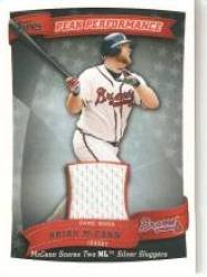 2010 Topps Peak Performance Relics #PPR-BM Brian McCann - Atlanta Braves (Piece of Authentic Game Used Jersey) (Baseball Cards)