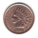 1901 U.S. Indian Head Cent / Penny