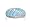 Synthetic Blue Opal and CZ Shrimp Ring - Size 6