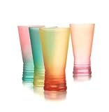 Libbey Glass Ka-dinks Colors Cooler Glasses Set of 4