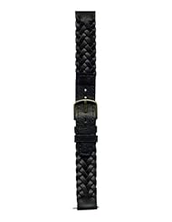 Flex-on By Kreisler Genuine Braided Calfskin Watch Band and Pins 5/8" X 6 3/16"