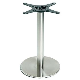 21"x27-3/4" RFL Round Stainless Steel Table Base