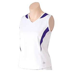 Buy Ladies Balle de Match Lisa-Marie Top - White Purple