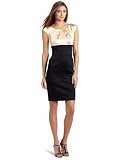 Jax Womens Satin 2 Tone Dress