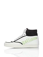 Galliano Zapatillas abotinadas (Blanco / Negro / Verde)