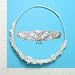 Lace & Pearl Crown Headpiece Ivr
