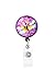 Dragonfly Purple - Retractable Badge Reel with Swivel Clip and Extra-Long 34 inch Cord - Badge Holder