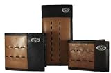 Brown and Tan Leather Wallets with Emblem - Collegiate Series