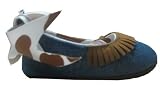 Mud Pie Baby Eieio Denim Ballet Flats, Horse, 0 - 6 Months