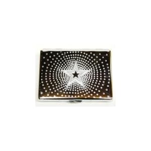Outer Rebel Fashion Flasks and Smoking Accessories- Rhinestone Starburst Stainless Steel Cigarette...