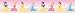 Decofun, Disney Princess Border, Self Adhesive, 4 Inch